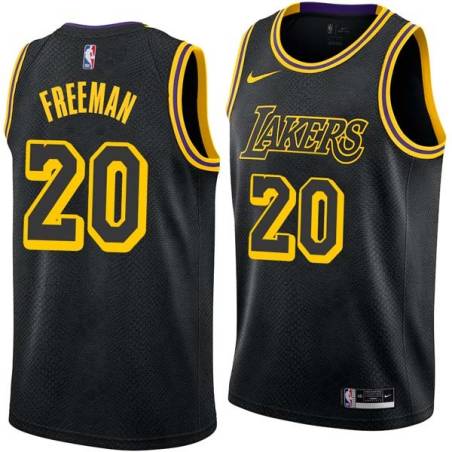 2017-18City Donnie Freeman Twill Basketball Jersey -Lakers #20 Freeman Twill Jerseys, FREE SHIPPING