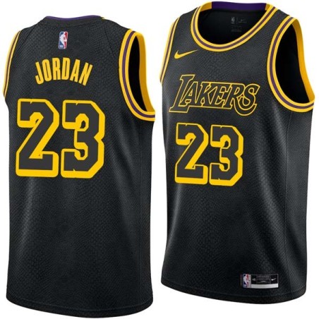 2017-18City Reggie Jordan Twill Basketball Jersey -Lakers #23 Jordan Twill Jerseys, FREE SHIPPING