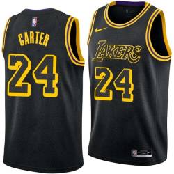 2017-18City Butch Carter Twill Basketball Jersey -Lakers #24 Carter Twill Jerseys, FREE SHIPPING