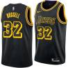 2017-18City Cazzie Russell Twill Basketball Jersey -Lakers #32 Russell Twill Jerseys, FREE SHIPPING