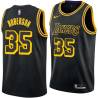 2017-18City Rick Roberson Twill Basketball Jersey -Lakers #35 Roberson Twill Jerseys, FREE SHIPPING