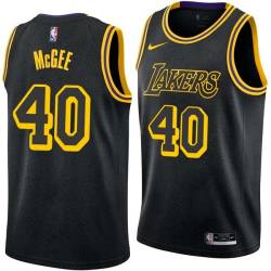 2017-18City Mike McGee Twill Basketball Jersey -Lakers #40 McGee Twill Jerseys, FREE SHIPPING