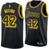 2017-18City Walt Hazzard Twill Basketball Jersey -Lakers #42 Hazzard Twill Jerseys, FREE SHIPPING