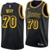 2017-18City Frank Selvy Twill Basketball Jersey -Lakers #70 Selvy Twill Jerseys, FREE SHIPPING