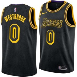 2017-18City Russell Westbrook Lakers #0 Twill Basketball Jersey FREE SHIPPING