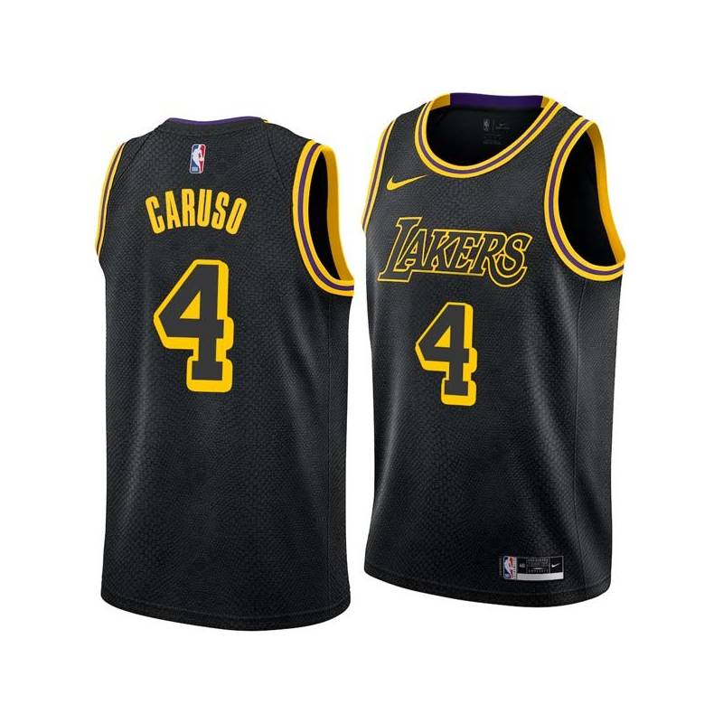 2017-18City Alex Caruso Lakers #4 Twill Basketball Jersey FREE SHIPPING