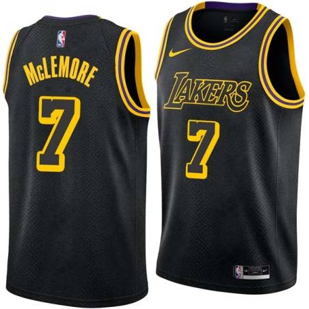 2017-18City Ben McLemore Lakers #7 Twill Basketball Jersey FREE SHIPPING