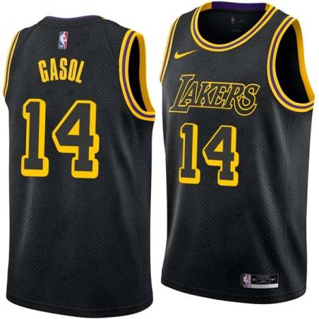 2017-18City Marc Gasol Lakers #14 Twill Basketball Jersey FREE SHIPPING