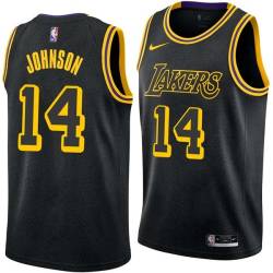 2017-18City Stanley Johnson Lakers #14 Twill Basketball Jersey FREE SHIPPING