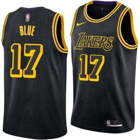 2017-18City Vander Blue Lakers #17 Twill Basketball Jersey FREE SHIPPING