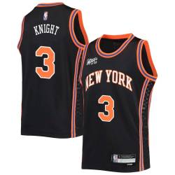 2021-22City Bob Knight Twill Basketball Jersey -Knicks #3 Knight Twill Jerseys, FREE SHIPPING