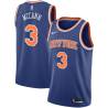 Blue Brendan McCann Twill Basketball Jersey -Knicks #3 McCann Twill Jerseys, FREE SHIPPING
