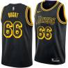 2017-18City Andrew Bogut Lakers #66 Twill Basketball Jersey FREE SHIPPING