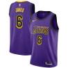 2018-19City Eddie Jones Twill Basketball Jersey -Lakers #6 Jones Twill Jerseys, FREE SHIPPING