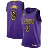 2018-19City Chucky Atkins Twill Basketball Jersey -Lakers #9 Atkins Twill Jerseys, FREE SHIPPING