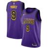 2018-19City Laron Profit Twill Basketball Jersey -Lakers #9 Profit Twill Jerseys, FREE SHIPPING