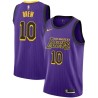 2018-19City Larry Drew Twill Basketball Jersey -Lakers #10 Drew Twill Jerseys, FREE SHIPPING