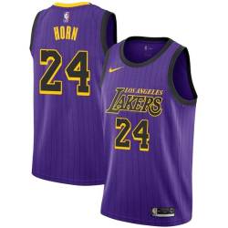 2018-19City Ron Horn Twill Basketball Jersey -Lakers #24 Horn Twill Jerseys, FREE SHIPPING