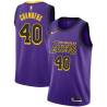 2018-19City Jerry Chambers Twill Basketball Jersey -Lakers #40 Chambers Twill Jerseys, FREE SHIPPING