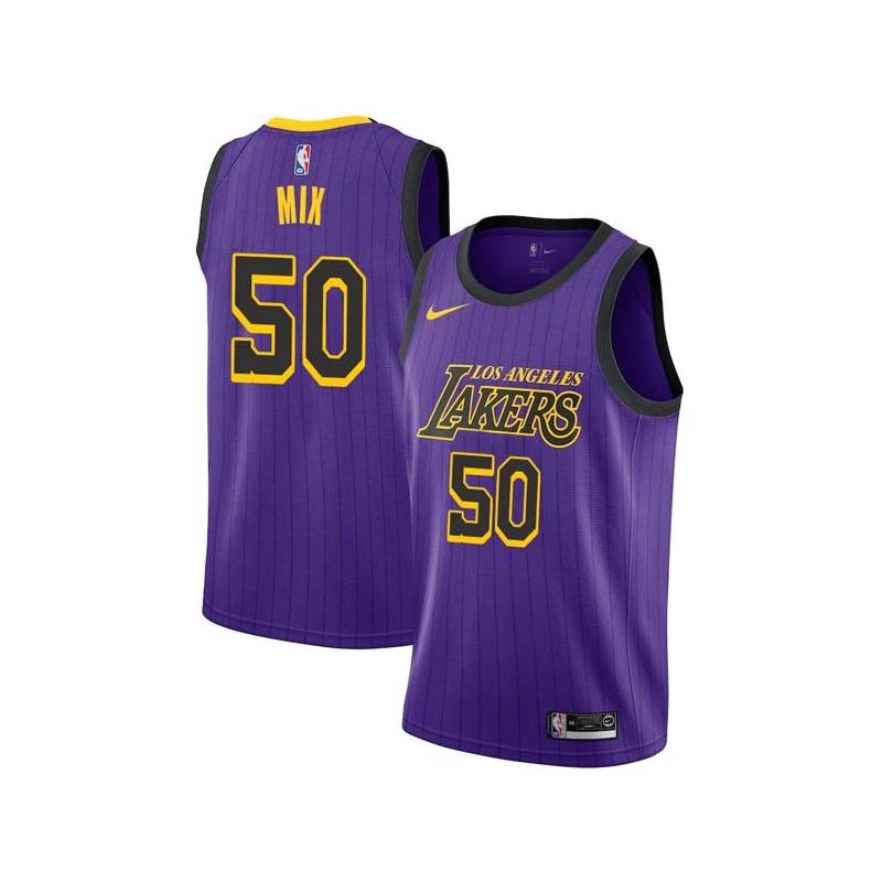 2018-19City Steve Mix Twill Basketball Jersey -Lakers #50 Mix Twill Jerseys, FREE SHIPPING