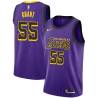 2018-19City Brian Grant Twill Basketball Jersey -Lakers #55 Grant Twill Jerseys, FREE SHIPPING