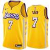 2019-20City Kenny Carr Twill Basketball Jersey -Lakers #7 Carr Twill Jerseys, FREE SHIPPING