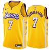 2019-20City Darius Johnson-Odom Twill Basketball Jersey -Lakers #7 Johnson-Odom Twill Jerseys, FREE SHIPPING