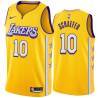 2019-20City Herm Schaefer Twill Basketball Jersey -Lakers #10 Schaefer Twill Jerseys, FREE SHIPPING