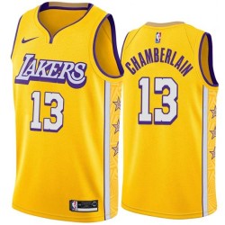 2019-20City Wilt Chamberlain Twill Basketball Jersey -Lakers #13 Chamberlain Twill Jerseys, FREE SHIPPING