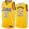 2019-20City Ernie DiGregorio Twill Basketball Jersey -Lakers #15 DiGregorio Twill Jerseys, FREE SHIPPING