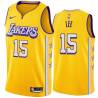 2019-20City Butch Lee Twill Basketball Jersey -Lakers #15 Lee Twill Jerseys, FREE SHIPPING