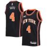 2021-22City Ben Davis Twill Basketball Jersey -Knicks #4 Davis Twill Jerseys, FREE SHIPPING