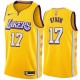 2019-20City Andrew Bynum Twill Basketball Jersey -Lakers #17 Bynum Twill Jerseys, FREE SHIPPING