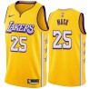 2019-20City Ollie Mack Twill Basketball Jersey -Lakers #25 Mack Twill Jerseys, FREE SHIPPING