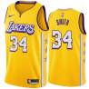 2019-20City Tony Smith Twill Basketball Jersey -Lakers #34 Smith Twill Jerseys, FREE SHIPPING