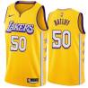 2019-20City Theo Ratliff Twill Basketball Jersey -Lakers #50 Ratliff Twill Jerseys, FREE SHIPPING