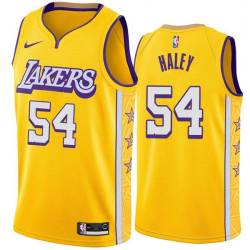 2019-20City Jack Haley Twill Basketball Jersey -Lakers #54 Haley Twill Jerseys, FREE SHIPPING