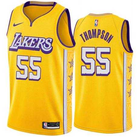 2019-20City Billy Thompson Twill Basketball Jersey -Lakers #55 Thompson Twill Jerseys, FREE SHIPPING