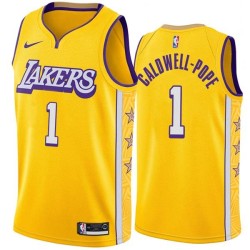 2019-20City Kentavious Caldwell-Pope Lakers #1 Twill Basketball Jersey FREE SHIPPING