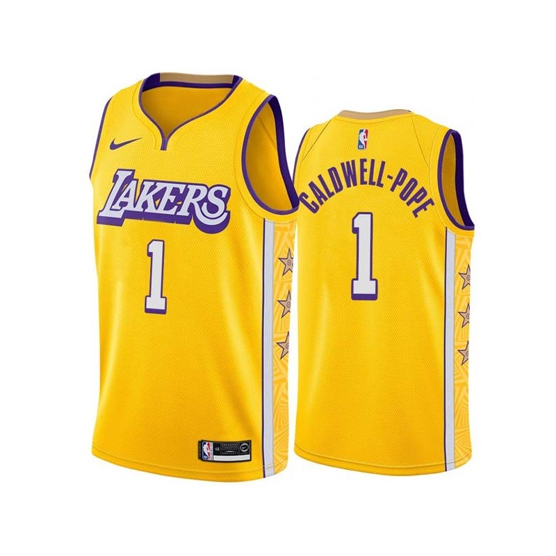 2019-20City Kentavious Caldwell-Pope Lakers #1 Twill Basketball Jersey FREE SHIPPING