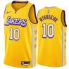 2019-20City Svi Mykhailiuk Lakers #10 Twill Basketball Jersey FREE SHIPPING