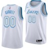 2020-21City Calvin Garrett Twill Basketball Jersey -Lakers #00 Garrett Twill Jerseys, FREE SHIPPING