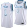 2020-21City Anthony Peeler Twill Basketball Jersey -Lakers #1 Peeler Twill Jerseys, FREE SHIPPING