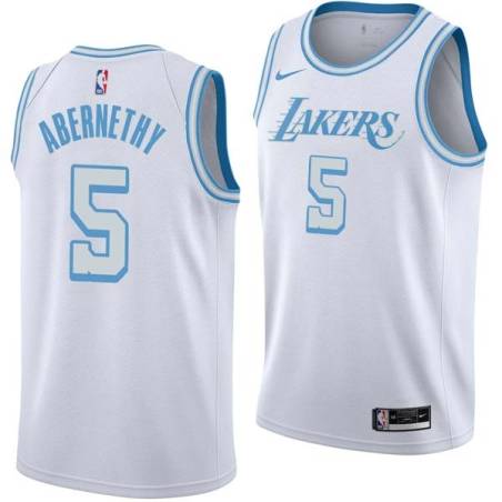 2020-21City Tom Abernethy Twill Basketball Jersey -Lakers #5 Abernethy Twill Jerseys, FREE SHIPPING