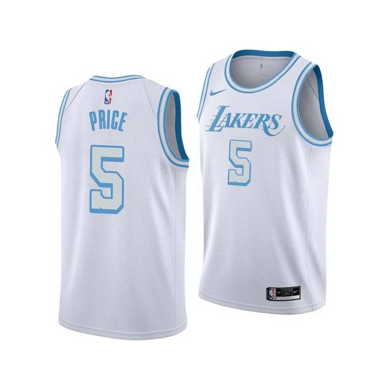 2020-21City Jim Price Twill Basketball Jersey -Lakers #5 Price Twill Jerseys, FREE SHIPPING