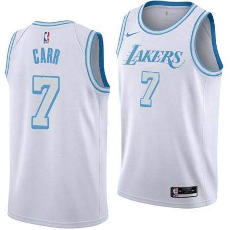 2020-21City Kenny Carr Twill Basketball Jersey -Lakers #7 Carr Twill Jerseys, FREE SHIPPING