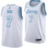 2020-21City Brian Cook Twill Basketball Jersey -Lakers #7 Cook Twill Jerseys, FREE SHIPPING