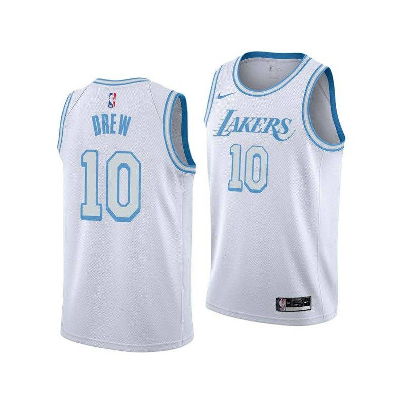 2020-21City Larry Drew Twill Basketball Jersey -Lakers #10 Drew Twill Jerseys, FREE SHIPPING