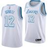 2020-21City Howie Schultz Twill Basketball Jersey -Lakers #12 Schultz Twill Jerseys, FREE SHIPPING