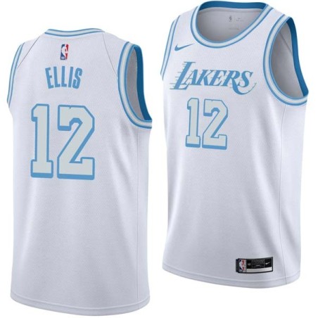 2020-21City Boo Ellis Twill Basketball Jersey -Lakers #12 Ellis Twill Jerseys, FREE SHIPPING